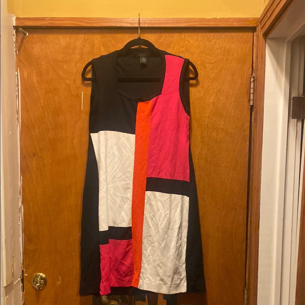 Grace Black and White Sheath Mini Dress Sleeveless Cocktail